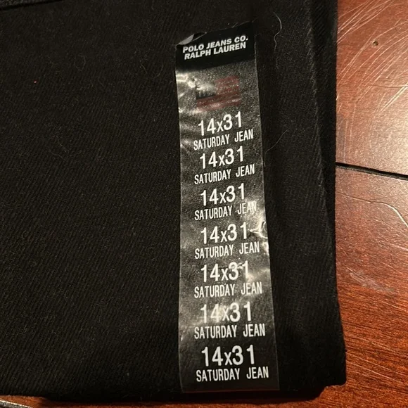 NWT Polo Jeans Company Ralph Lauren Black Saturday Jean 14x31 Vintage - Picture 8 of 16